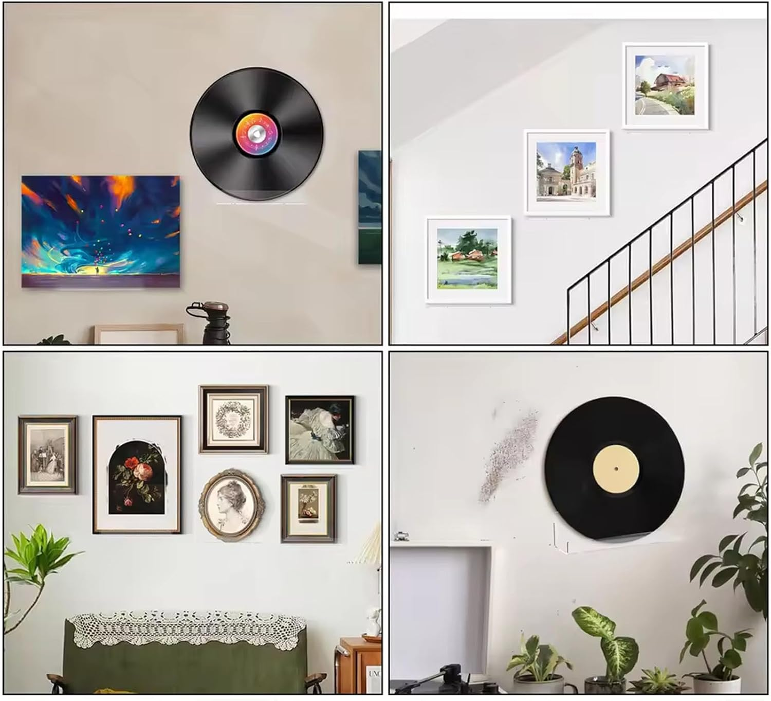 4 Pack Acrylic Shelves for Wall Storage, 12" Floating Bookshelves for Kids, Display Shelf Organizer for Bathroom, Bedroom, Living Room, Kitchen, Room Decor, Clear image number 4