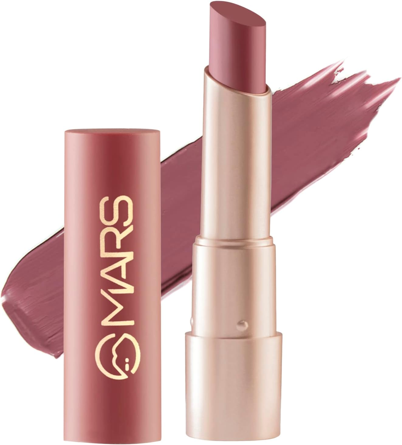 MARS Creamy Matte Long Lasting Lipstick for Women | Creamy Lipstick | Single Swipe Application | Smooth & Light Weight (3.2 Gm) (02-Zesty Zumba)