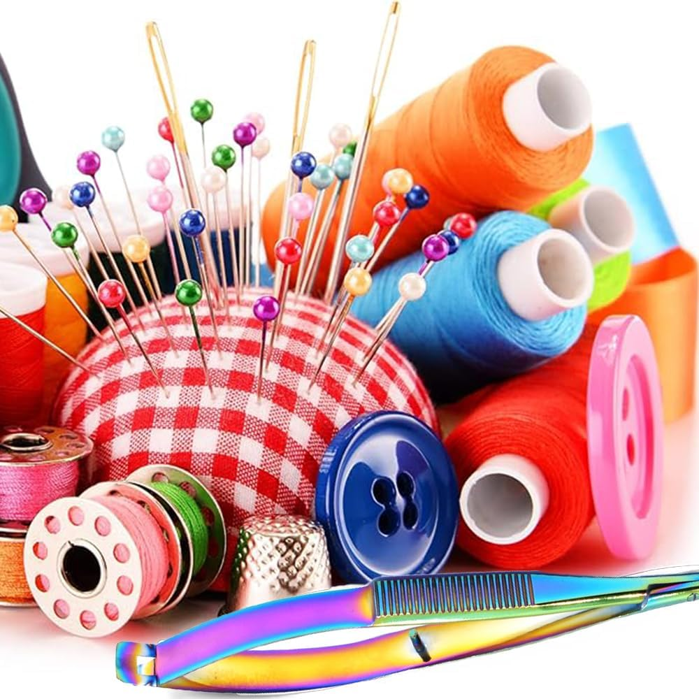 Curved Stainless Steel Squeeze Scissors - Grooming, Eyebrow Trimming, Embroidery Spring, Thread Snips - Curved Tip Craft Scissors (Silver) image number 6