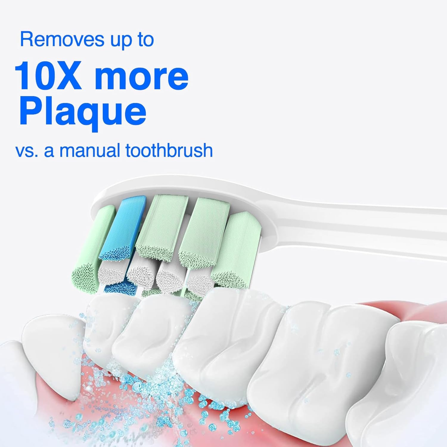 12X Replacement Heads,Replacement Brush Heads Compatible with Philips Sonicare Toothbrush Heads, Pack of 12 Professional Electric Toothbrush Heads, Exceptional Cleaning & Gentle on Gums. image number 4