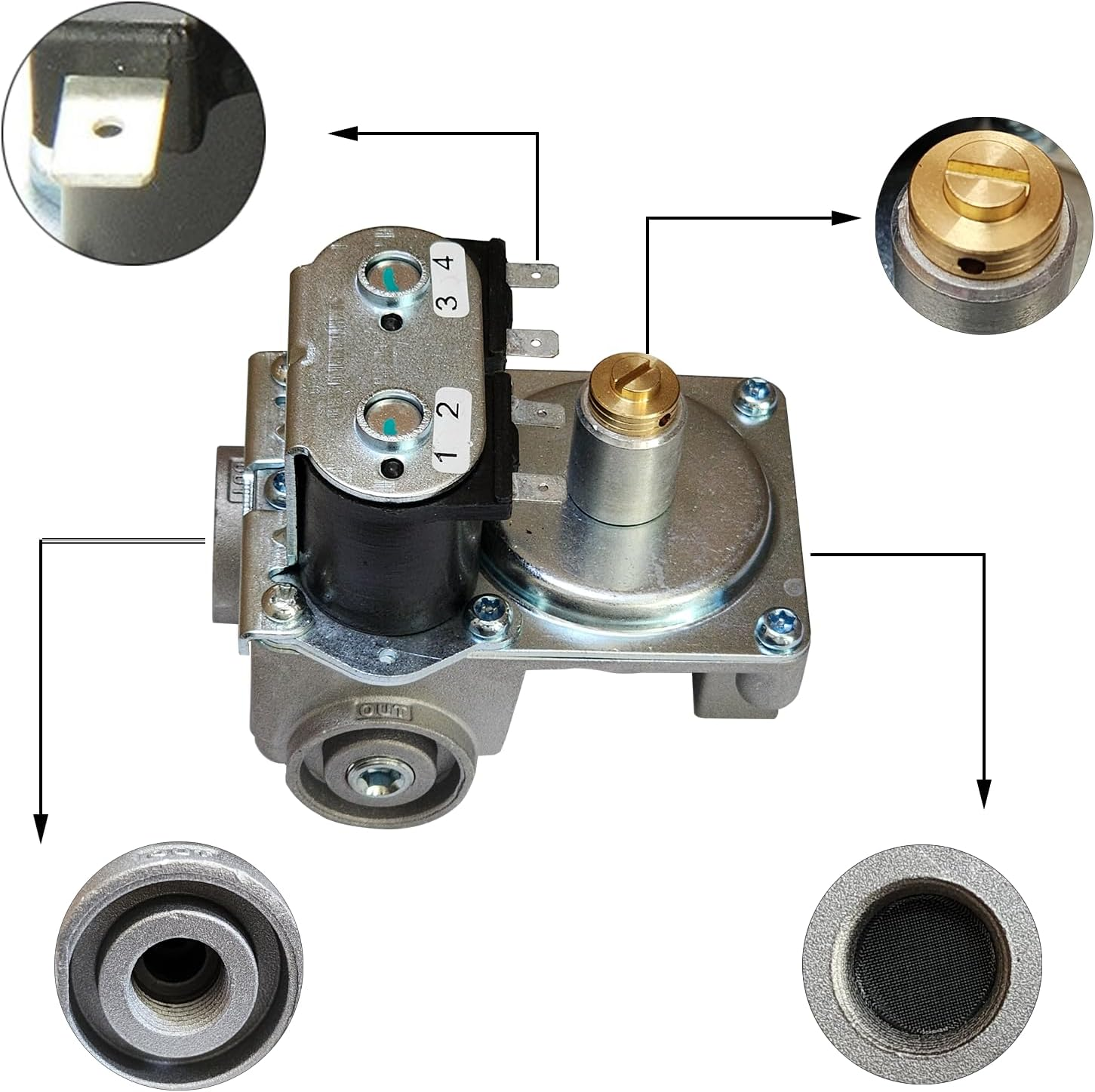 UCELICE 161109 RV Water Heater Gas Valve Part Compatible with Suburban SW Series RV Water Heater 950-02632 image number 2