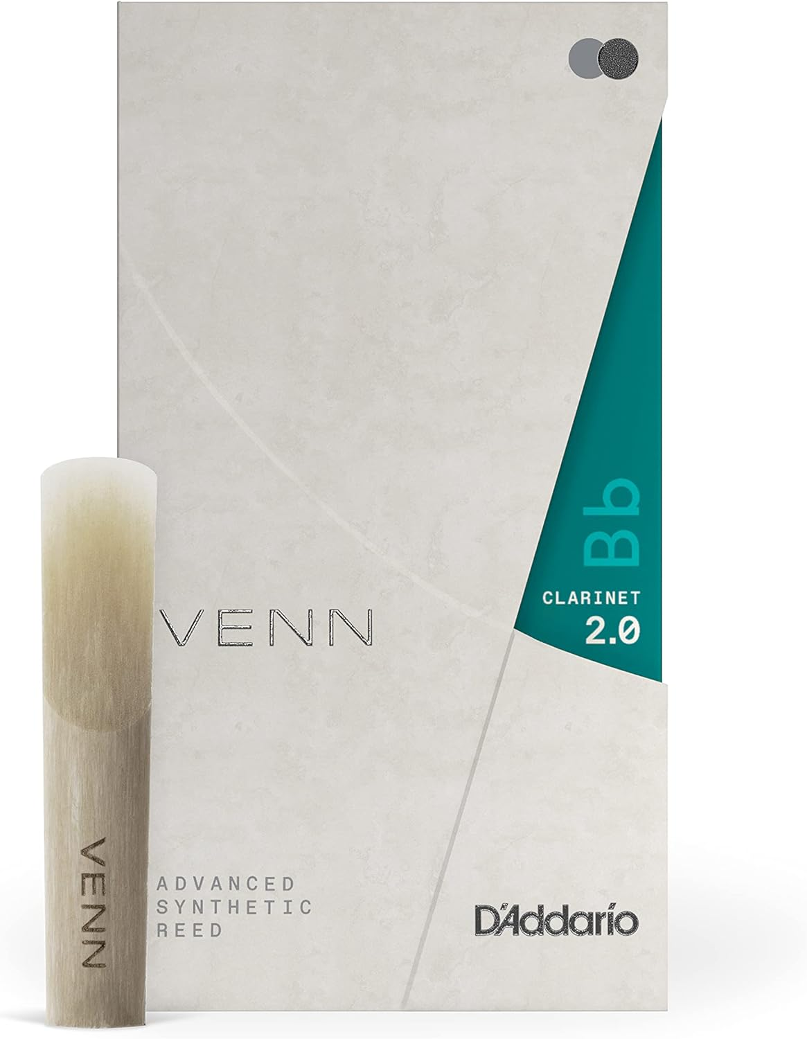 D'Addario VENN G2 Synthetic Clarinet Reeds - Bb Clarinet Reed with Advanced Synthetic Reed Construction of Polymer Fibers, Resin, Natural Cane - Strength 2.0 image number 5