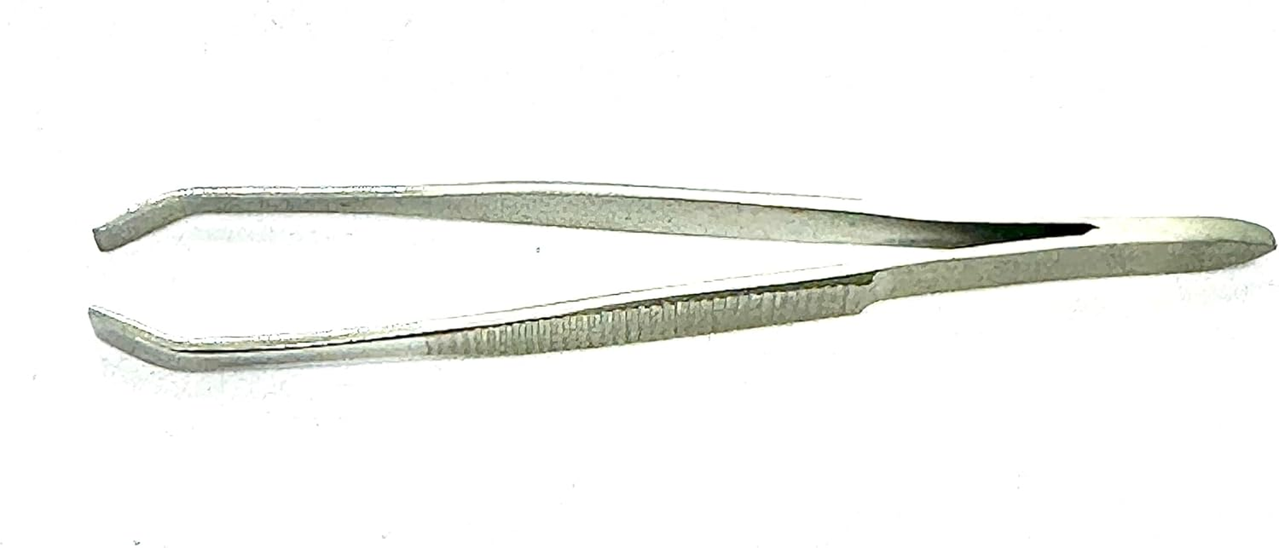 Precision Tweezers 8Cm - Crab Tips for Better Grip - Gold Plated Stainless Steel - Ergonomic Design for Face and Eyebrow Hair Removal - Professional and Durable image number 3