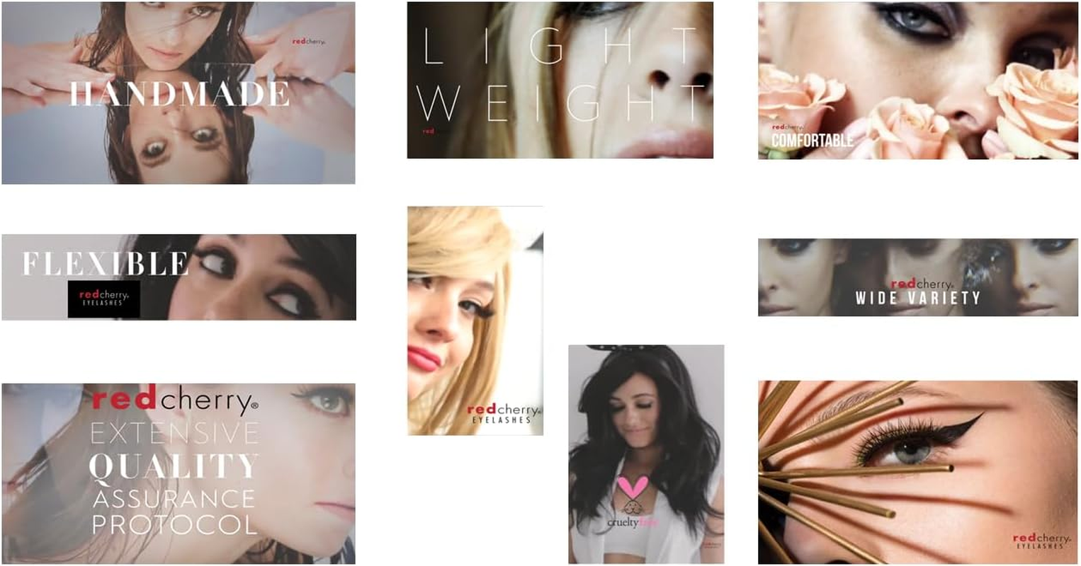 Red Cherry #415 False Eyelashes (Pack of 3 Pairs) image number 4