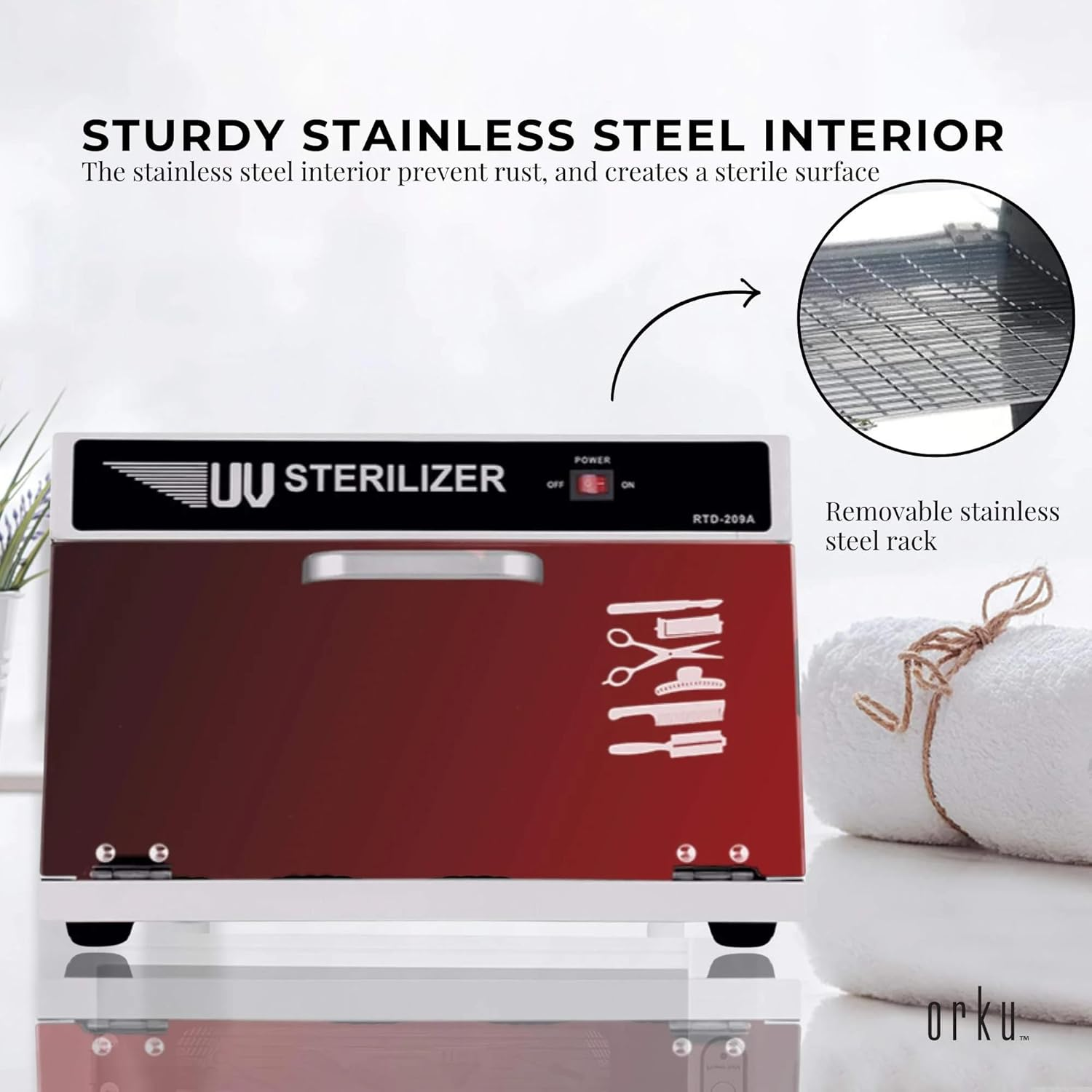 8L UV Steriliser Box Beauty Equipment Sanitising Salon Nail Tools Sterilizer image number 5