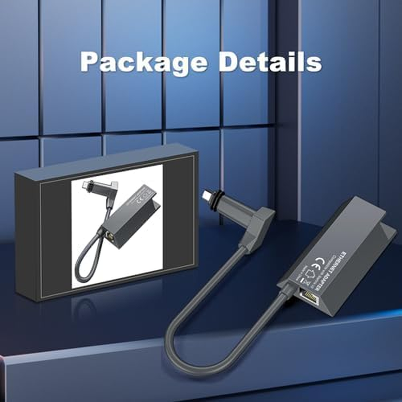 Starlink Ethernet Adapter for Starlink Gen2/V2 Satellite Rectangular Dish,Starlink to RJ45 Gigabit Ethernet with Fast and Stable External Network Cable for Starlink Actuated Gen 2 image number 4