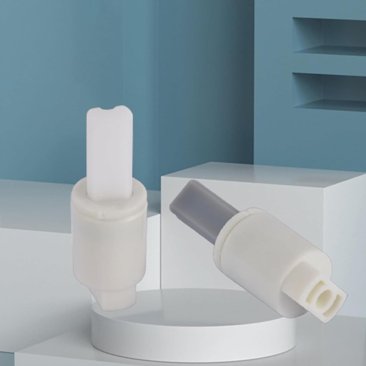 Toilet Seat Damper Set, 2-Pack Universal Soft Close Mechanism, Swivel Buffer for Bathroom Seat Repair (Clock Wise) image number 1