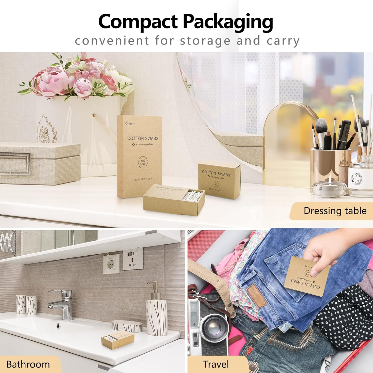 Safety Qtips Cotton Swabs for Ears, Q Tips Original Cotton Swabs 400 Count Cotton Ear Swabs image number 6