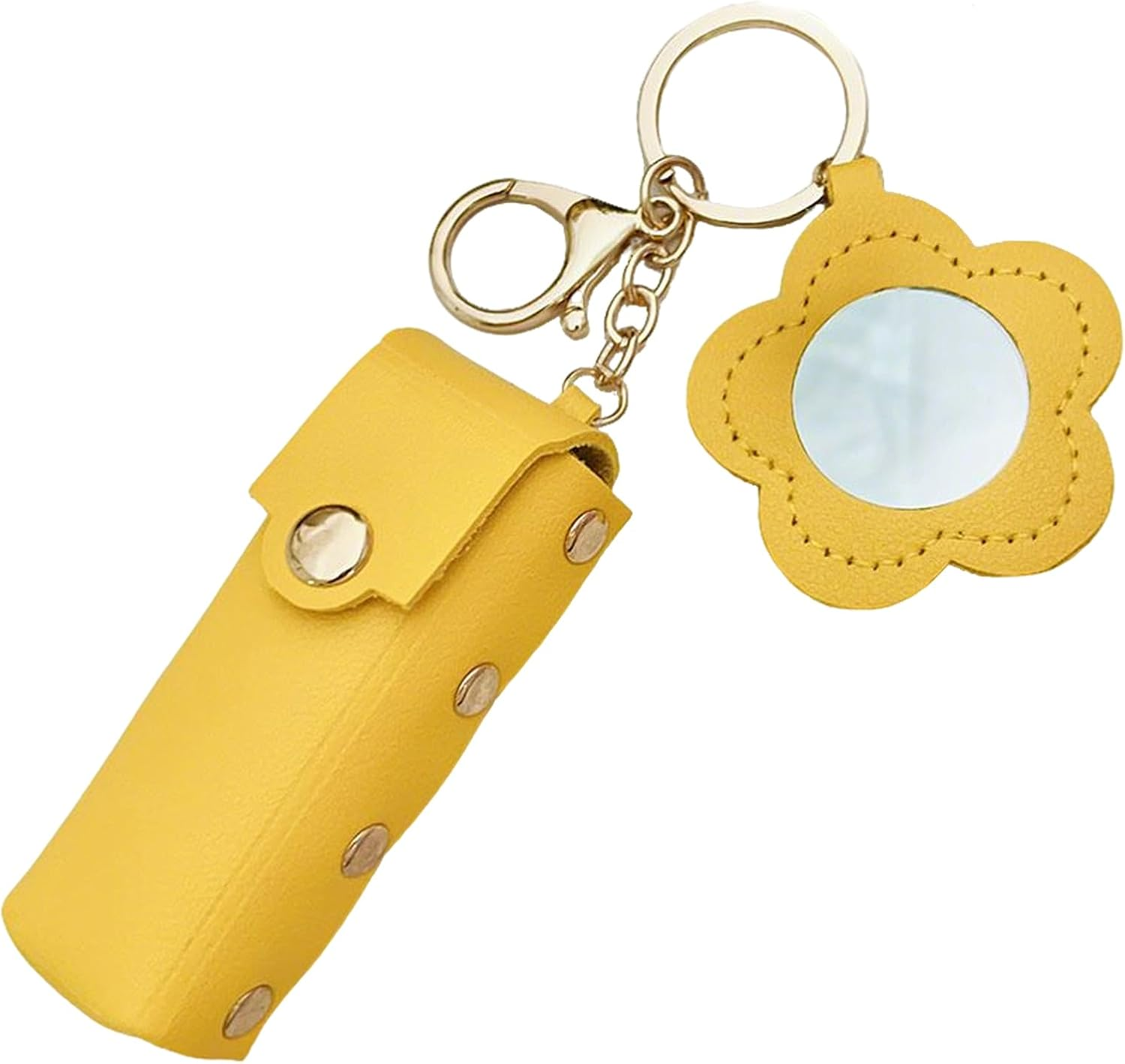 Mivpzisk Lip Balm Case, PU Leather Lip Balm Holder, Fashion Portable Cosmetic Pouch for Women Girls Makeup Travel Car Key image number 5