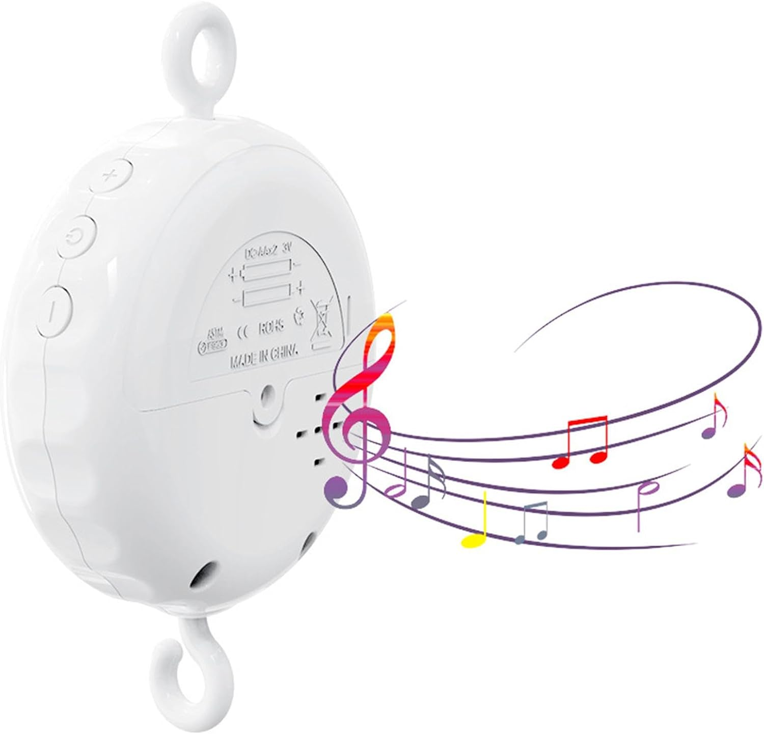 Kid Music Box with 3 Modes | Crib Music Mobile with Spinner | Baby Sleep Musics Box, Kid Music Player with Lullabies, Children'S Room Sound Machine, Infant Crib Music Box with Piano Melodies