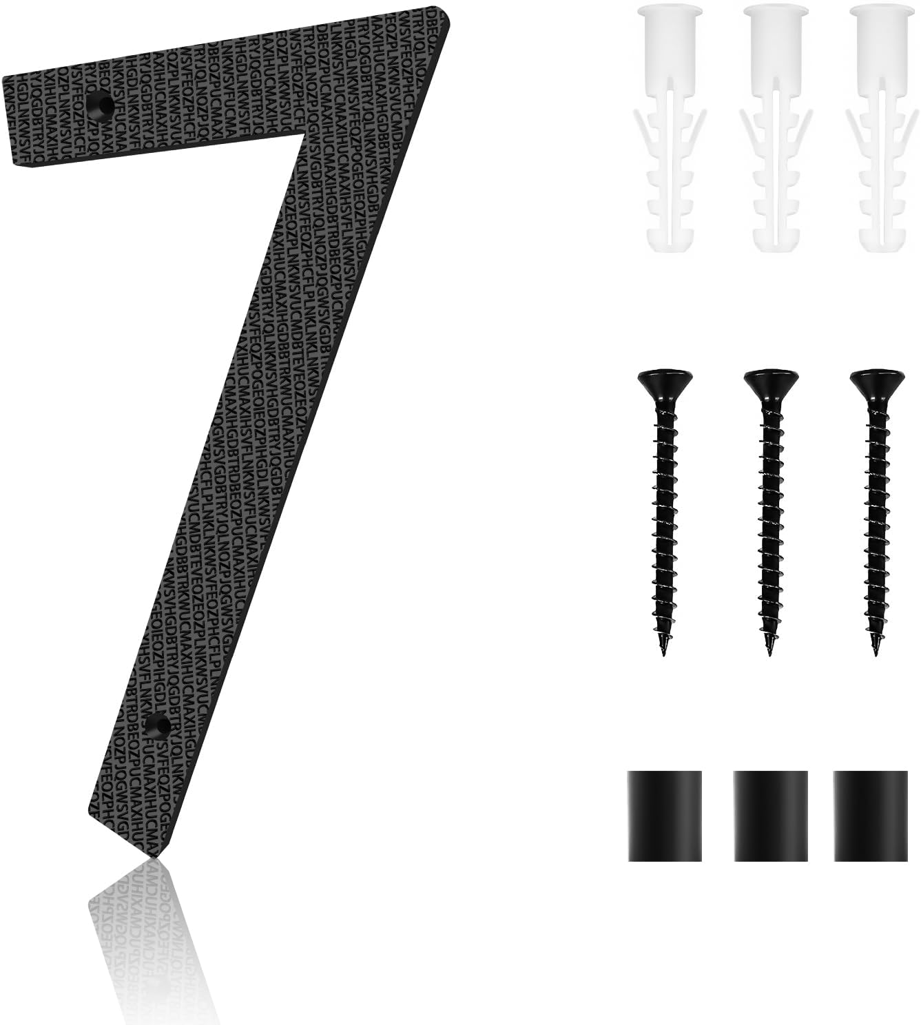 10 Inch Address Numbers for House | Large Floating Black House Numbers | outside Modern Rust-Proof Big House Numbers/Door Garage Gate |911 Visibility Signage (7) image number 5