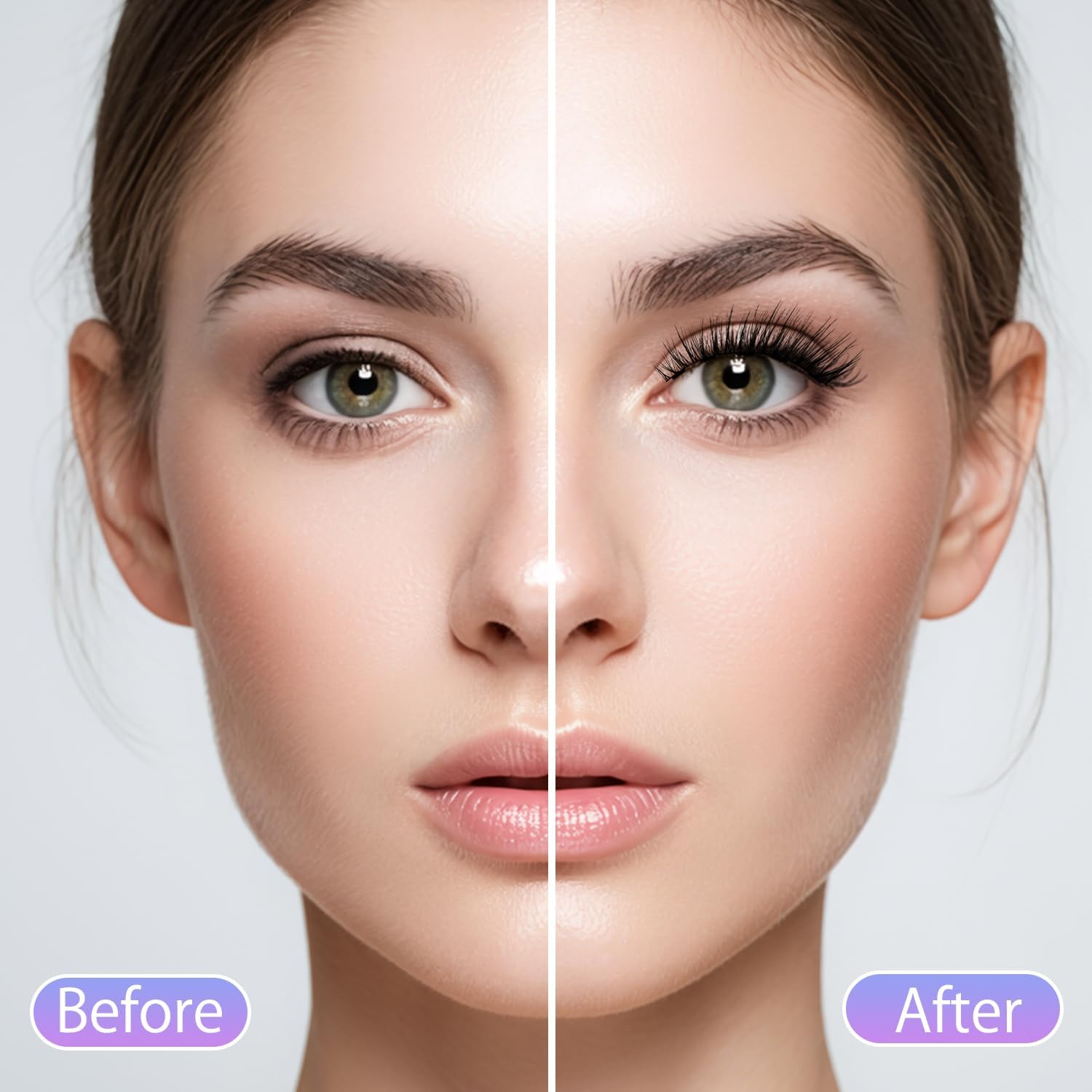 Magnetic Eyelashes, Magnetic Eyelashes with Applicator, Magic Eyelashes, Magnetic, Reusable, Best Magnetic Eyelash Set, No Glue, with Applicator (4) image number 2