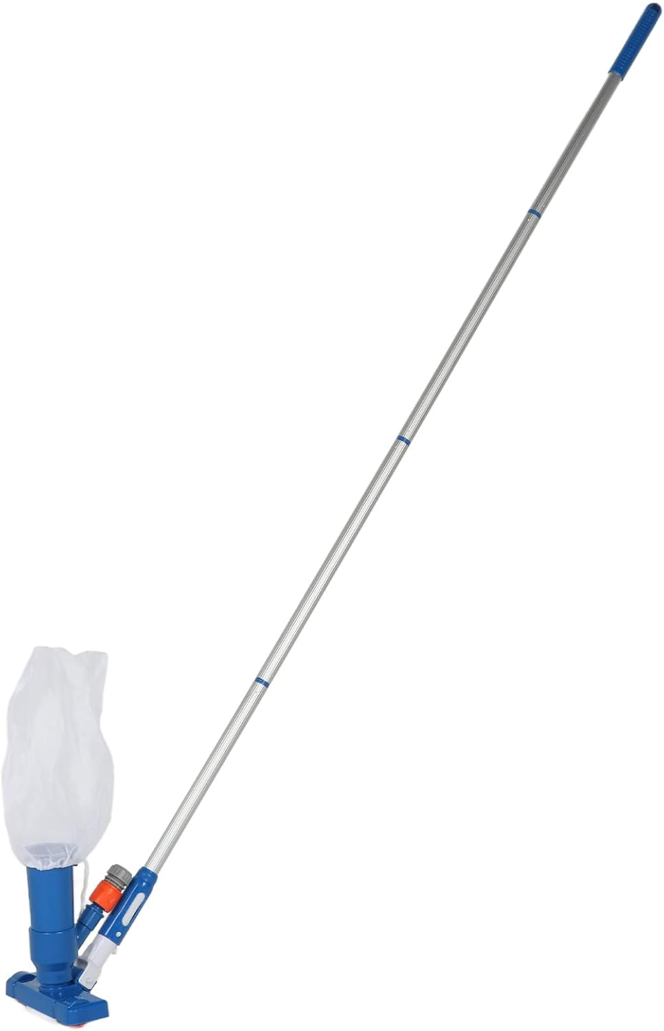 Pool Spa Jet Vacuum Cleaner, 63 Portable Pool Vacuum Jet Underwater Cleaner, Adjustable 4 Poles Pool Cleaner, Fit for Spa, Hot Tub, Fountain Vacuuming, Attach to Use Garden Hose image number 5