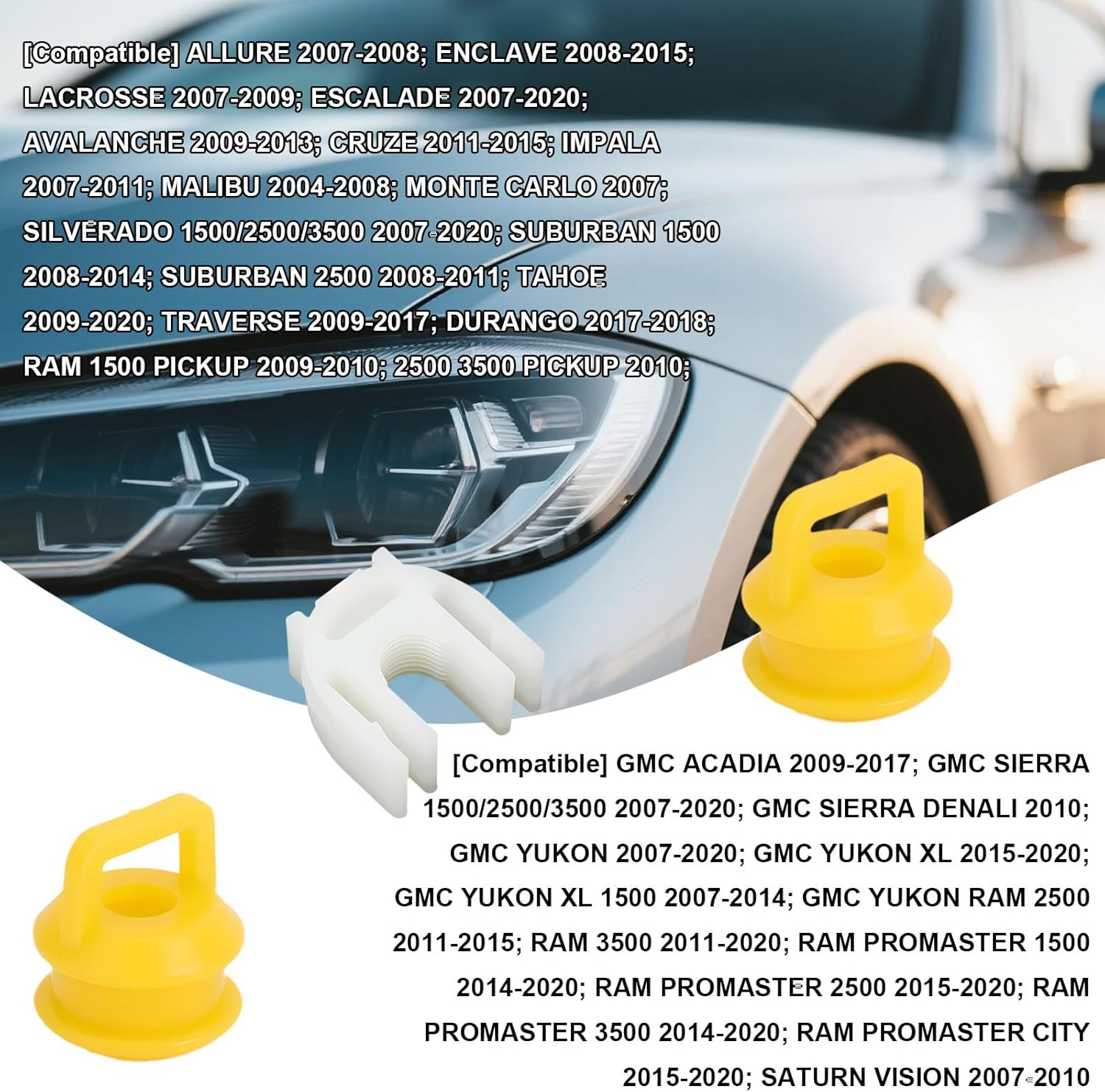 BOXOB Transmission Shifter Linkage Cable Bushing Repair Kit 14104 15276979 52855956AG, Shift Cable Bushing & Clamp Compatible with Most Vehicles image number 3