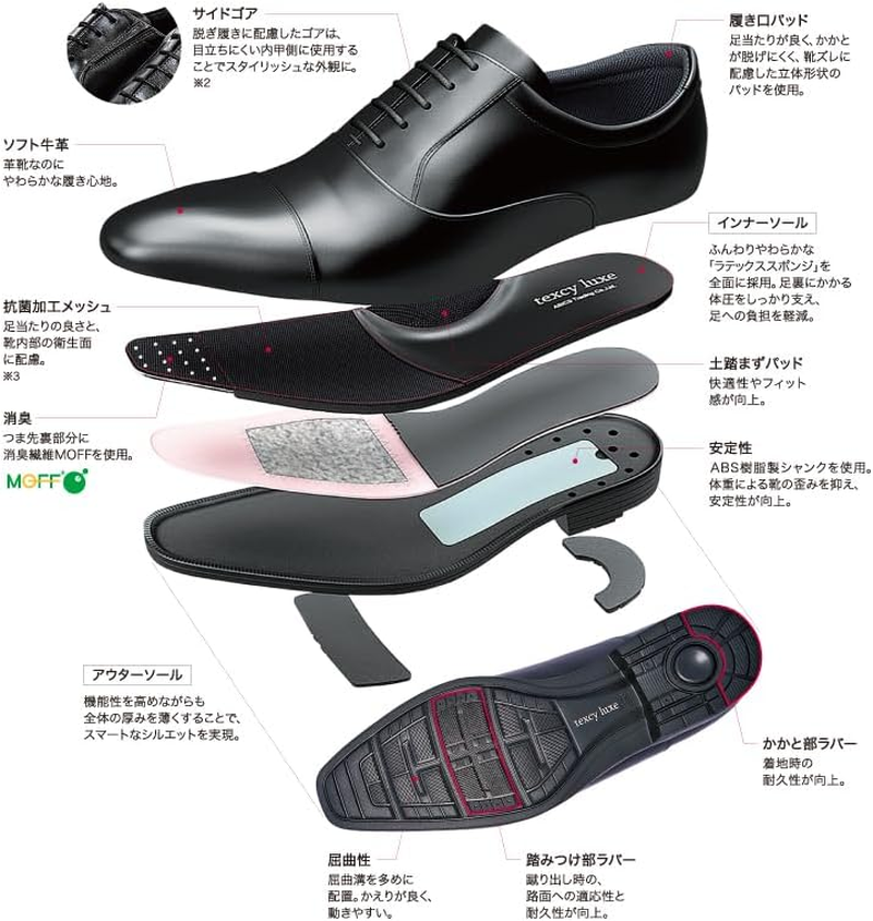 Texcy Luxe TU-7010 Men'S Business Shoes, Genuine Leather, Sneakers image number 6