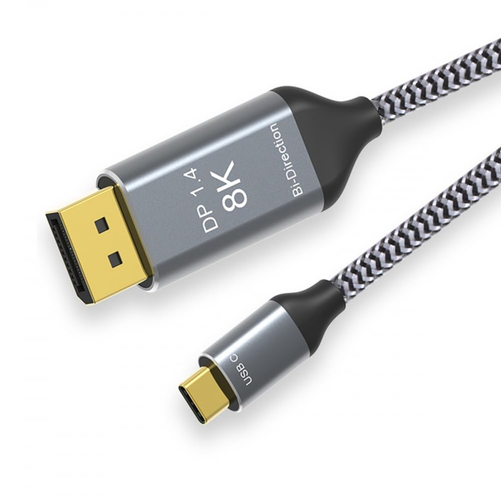 CY Type-C Video Cable USB 3.1 USB-C to HDMI Support 4K 60Hz Displayport Cable 1.8M for Monitor Laptop HDTV