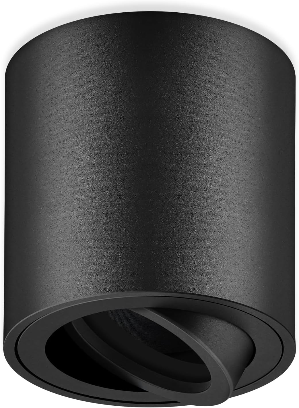 Geyoulux 4 X Adjustable Surface Mounted Spotlight, GU10 230V Ceiling Spotlights &Oslash;80 X 84 Mm, Ceiling Light LED GU10 Socket, Downlight Lamp Lighting for GU10 and LED Modules, White Round