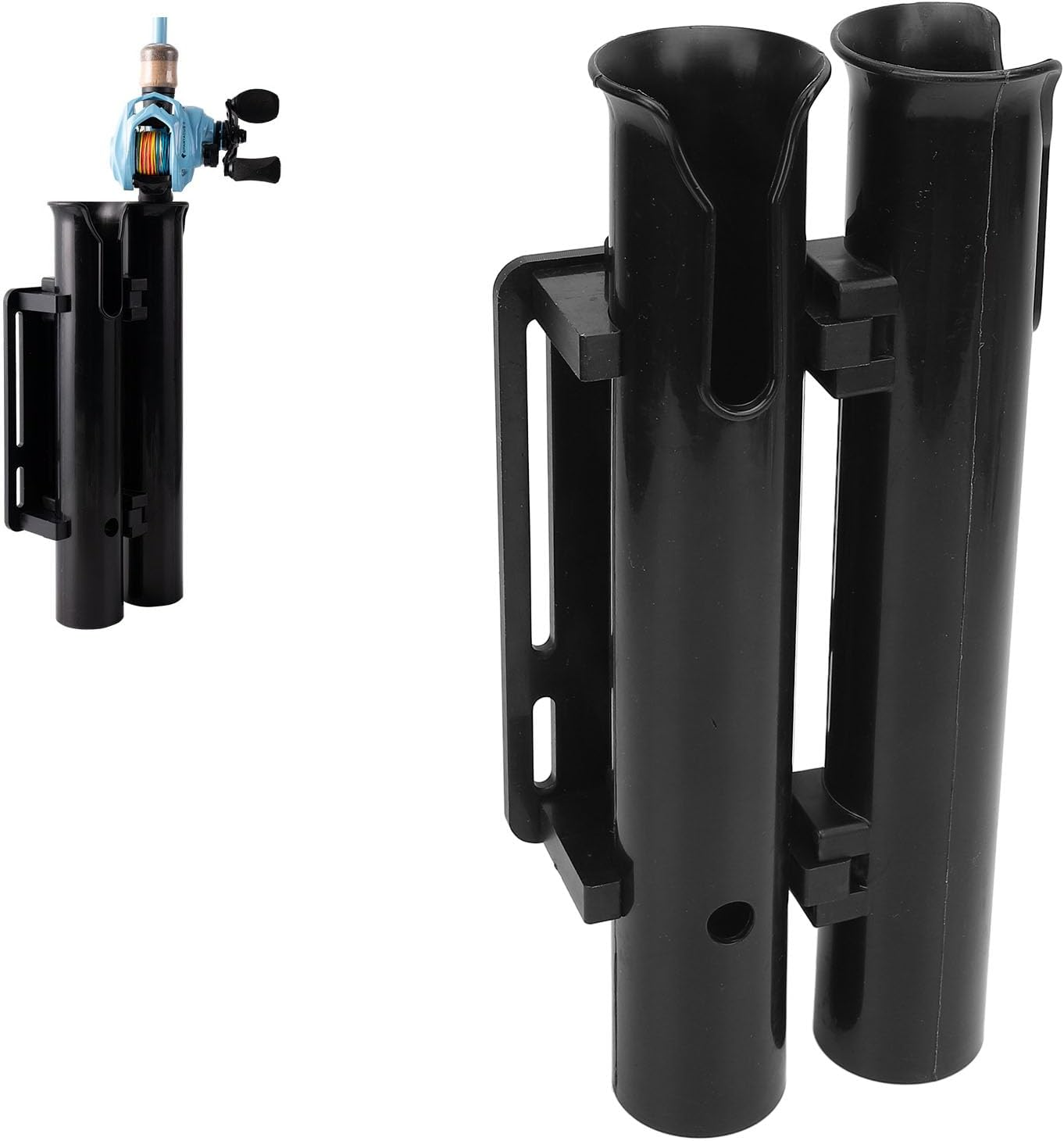 Lightweight Fishing Rod Holder Bracket, Secure Fixation Electric Bike Fishing Rod Bracket, Fishing Rod Holder for Bike, Tube Clamp Installation for Motorcycle, Trailer