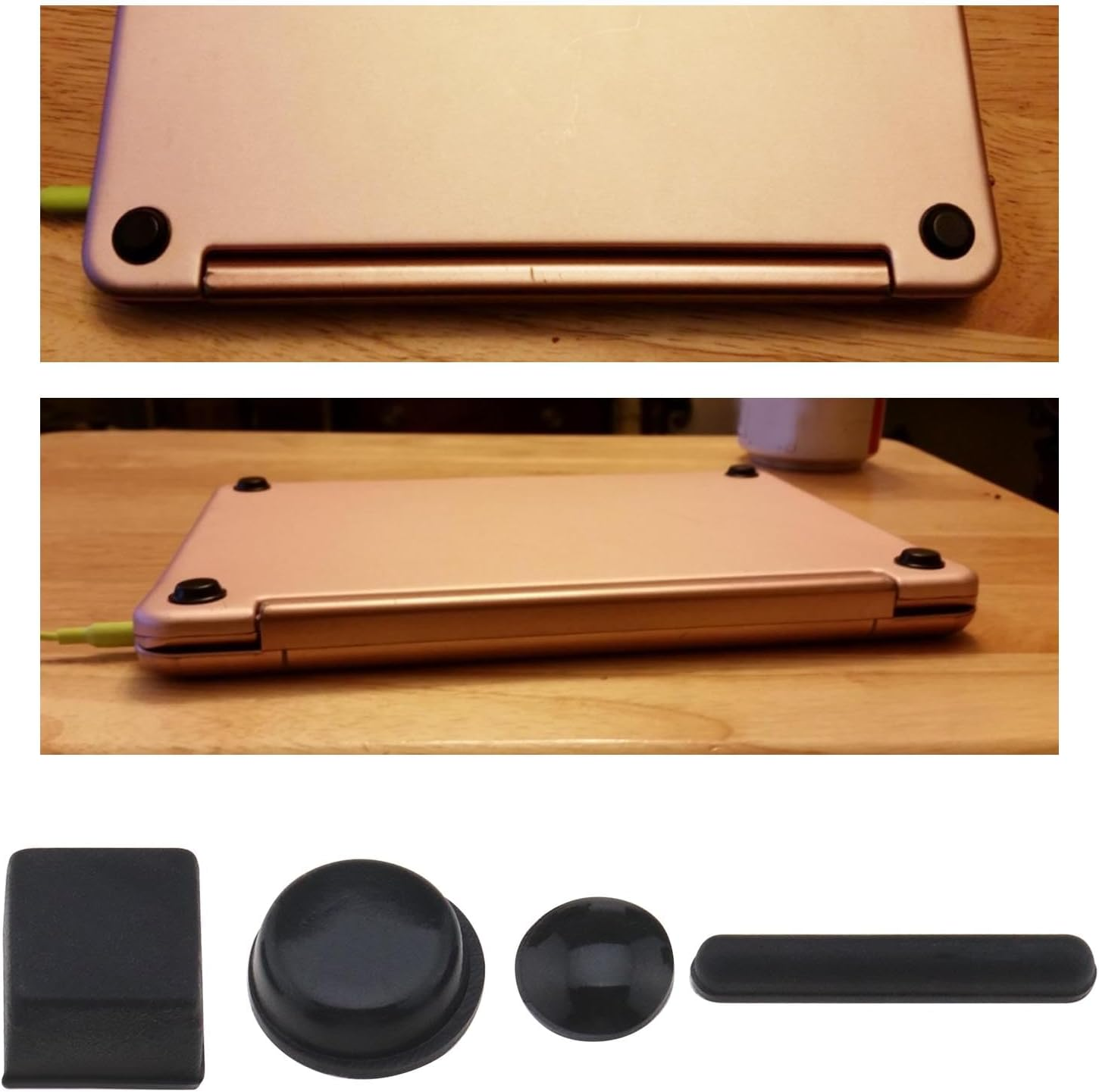 Emsea 48PCS Bumper Pads Self-Adhesive Noise Dampening Rubber Feet Silicone Cushions Pads Buffers for Keyboard Laptops Cabinet Door Toilet Vase Electronic Products image number 3