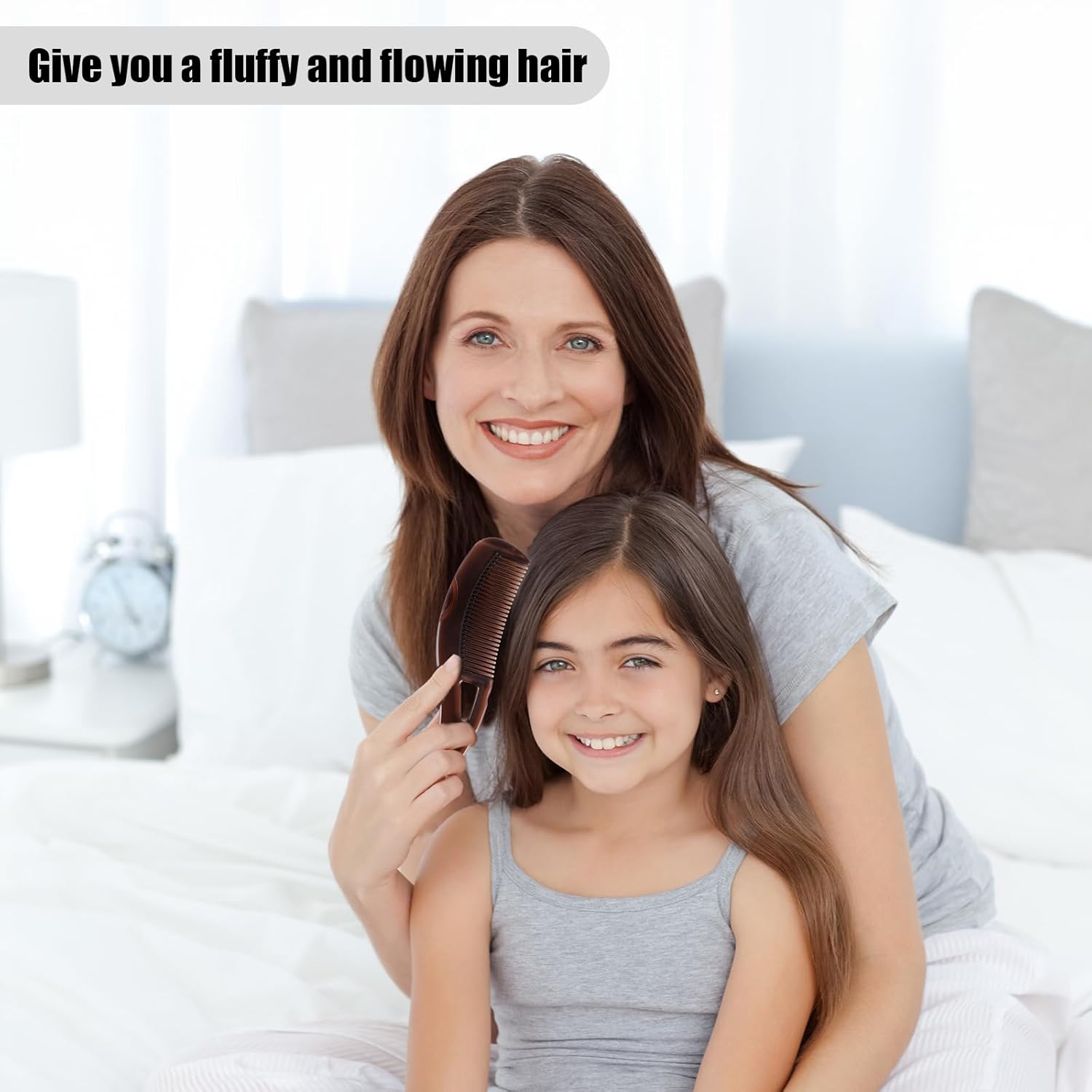 2Pcs Dandruff Comb, 8.11X1.97In Hollow Tooth Hair Comb Comfortable Dandruff Brush Scalp Sweep Detoxing Comb for Woman&Man image number 1