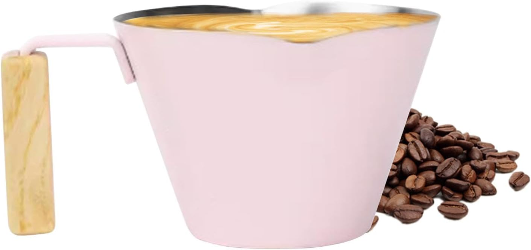 Espresso Dosing Cup - 100Ml Coffee Measuring Cup - Espresso Shot Pitcher, Double Spout Metal Measuring Cup, Stainless Steel Pouring Cup for Tea, Bar, Milk image number 6