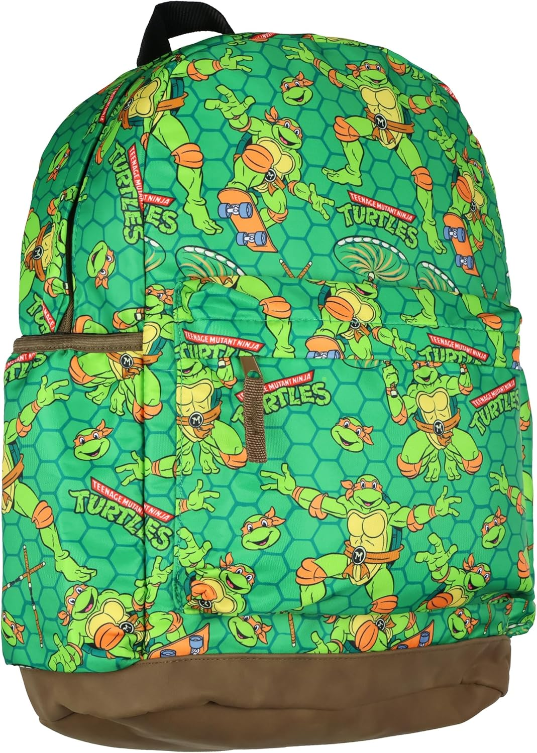 TMNT Backpack Nickelodeon Teenage Mutant Ninja Turtles Mayhem Character Kids School Bookbag, Orange, One Size, Classic