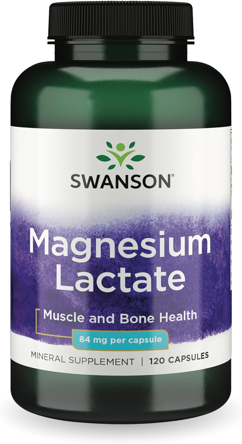 Swanson Premium Magnesium (Lactate) 84Mg 120 Capsules image number 6