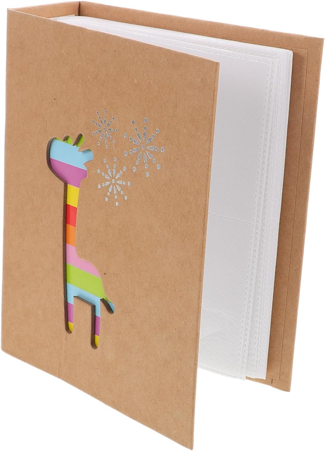 HOODANCOS Boys and Girls Photo Album for Photos Kraft Keepsake Adorable for Family Memories Birthdays and School Activities Picture Storage image number 2