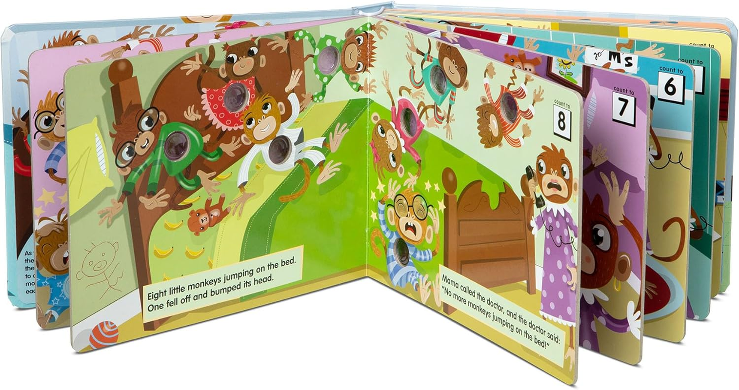 Melissa and Doug - Poke-A-Dot - 10 Little Monkeys Book image number 4
