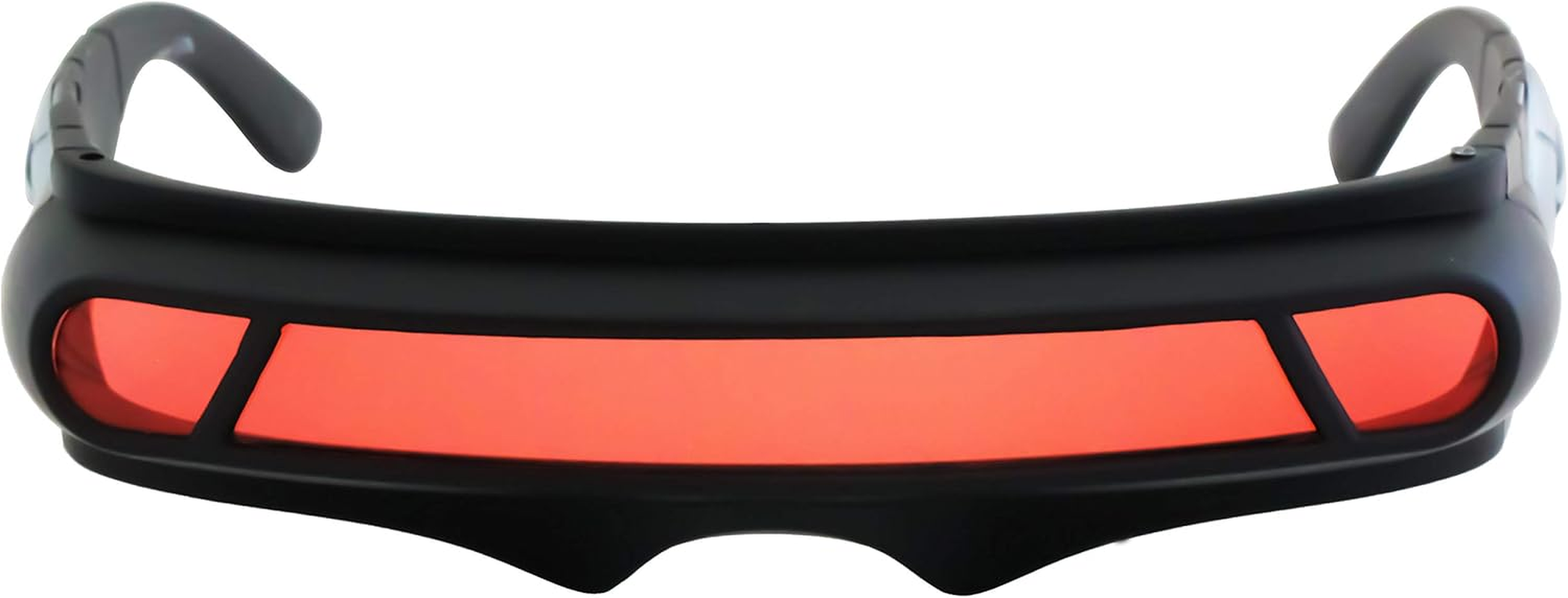 FLAWLESS EYEWEAR Futuristic Space Alien Costume Party Cyclops Shield Colored Mirror Mono Lens Wrap Sunglasses 147Mm image number 1