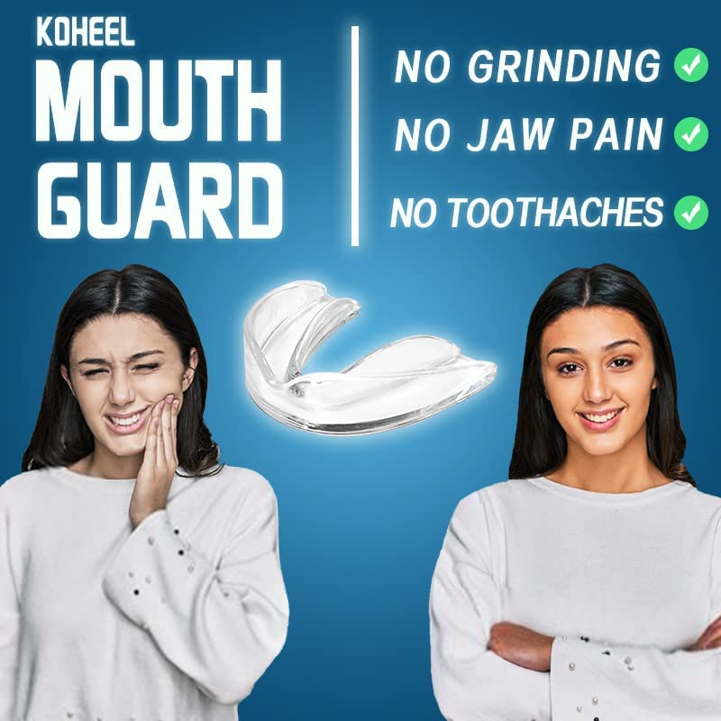 KOHEEL Moldable Mouth Guard for Teeth Grinding, Easy to Use Dental Guard, Stops Bruxism Night Guard, 4 Count (4 Large) image number 4