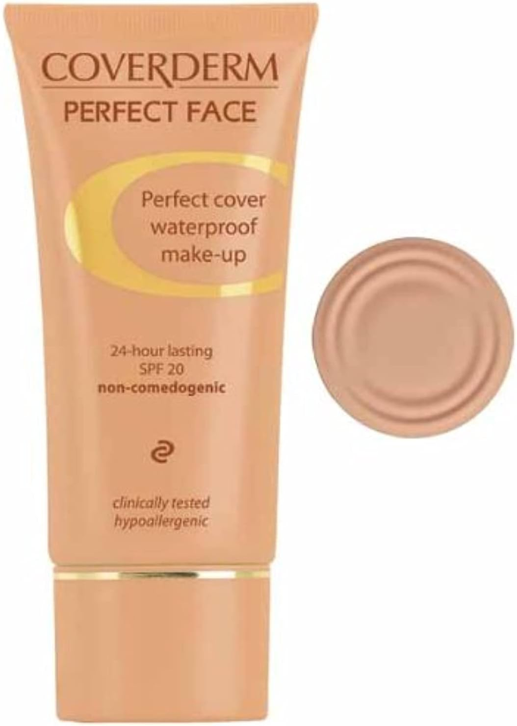 Coverderm Perfect Face Concealing Foundation 4, 1 Ounce