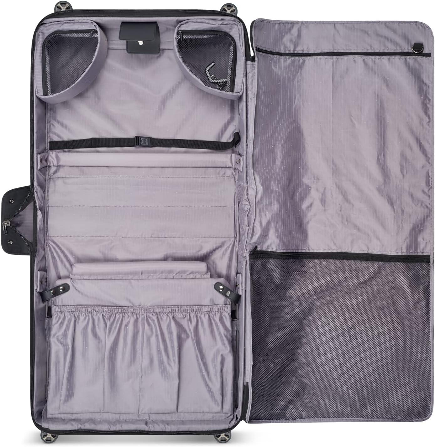 DELSEY Paris Luggage Helium DLX Garment Bag with Spinner Wheels, Black, 24 Inch, Black, 24 Inch, Helium DLX Garment Bag with Spinner Wheels image number 5
