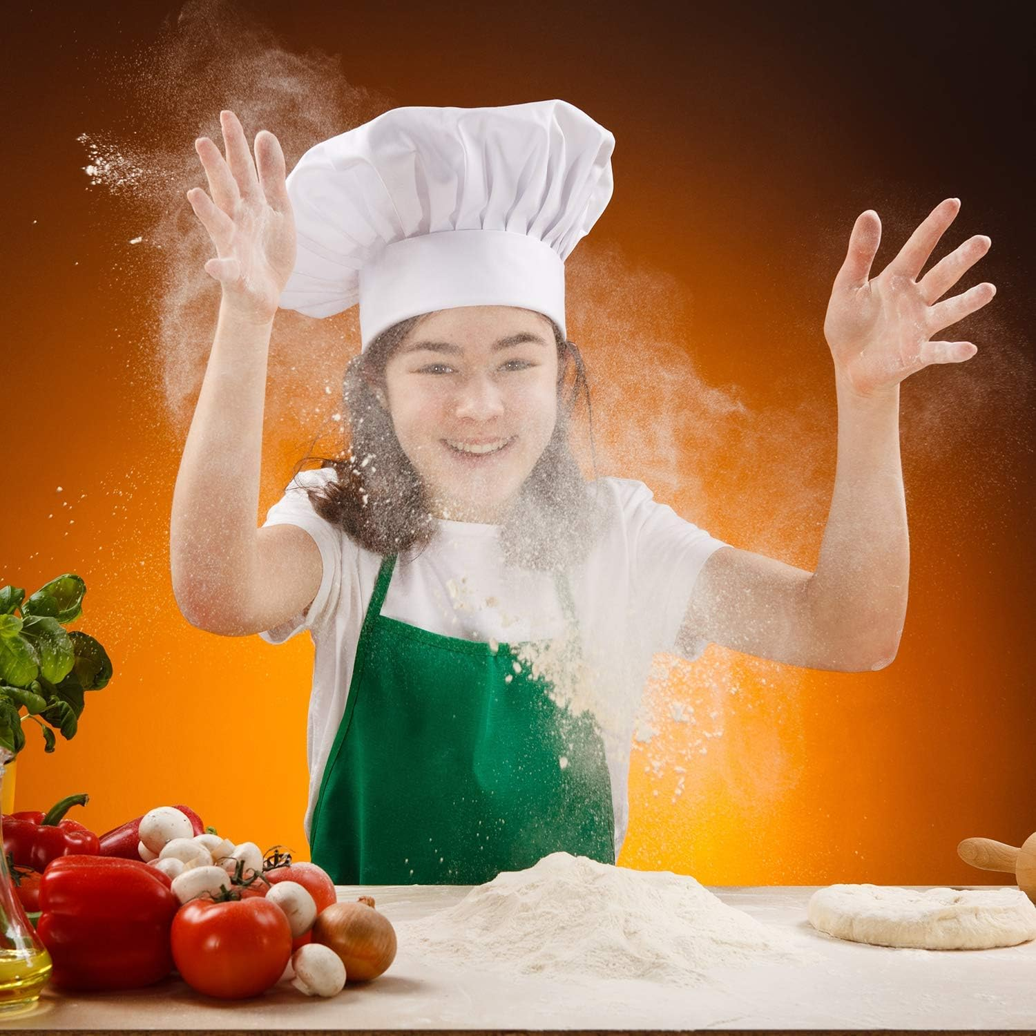 12Pcs Kids Apron Painting Aprons for Kids, Kids Paint Apron Art Smock for Art Activity Craft Home Kitchen Classroom Party Supplies