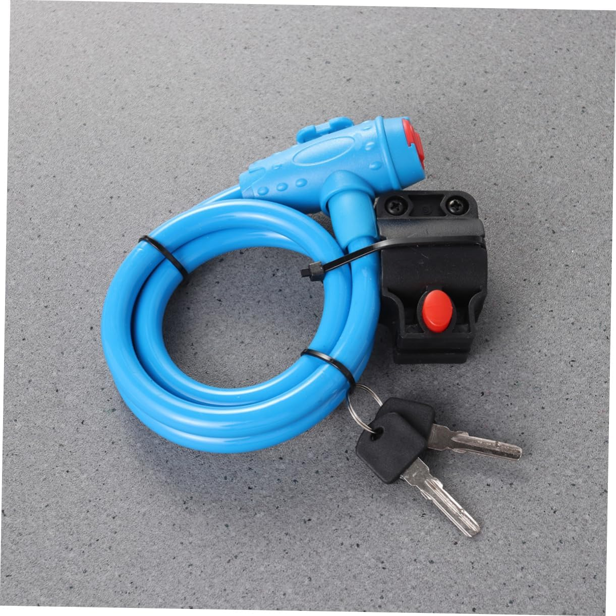Milisten Colorful Bike Lock Anti-Theft Chain Lock Steel Cable Waterproof Bike Padlock for Road and Mountain Bicycles Blue - Black image number 2