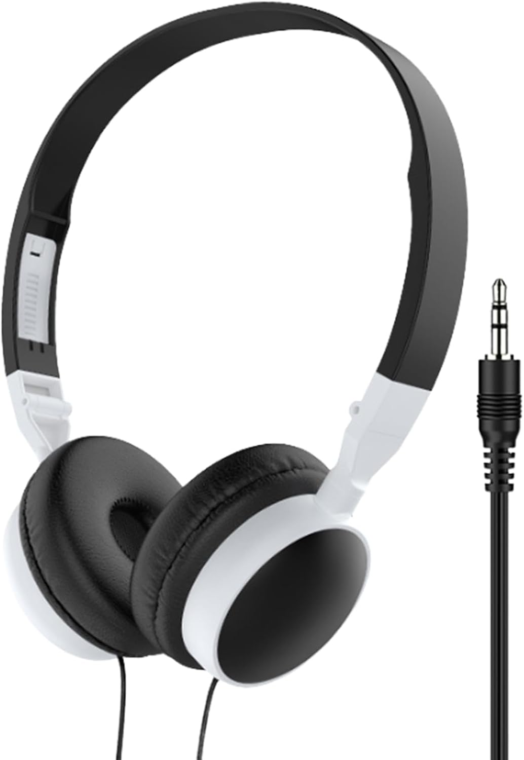 Wired Headset - Wired Over-Ear Headset for Computer - Foldable On-Ear Noise Canceling Headphones for Tablets Mobile Phones