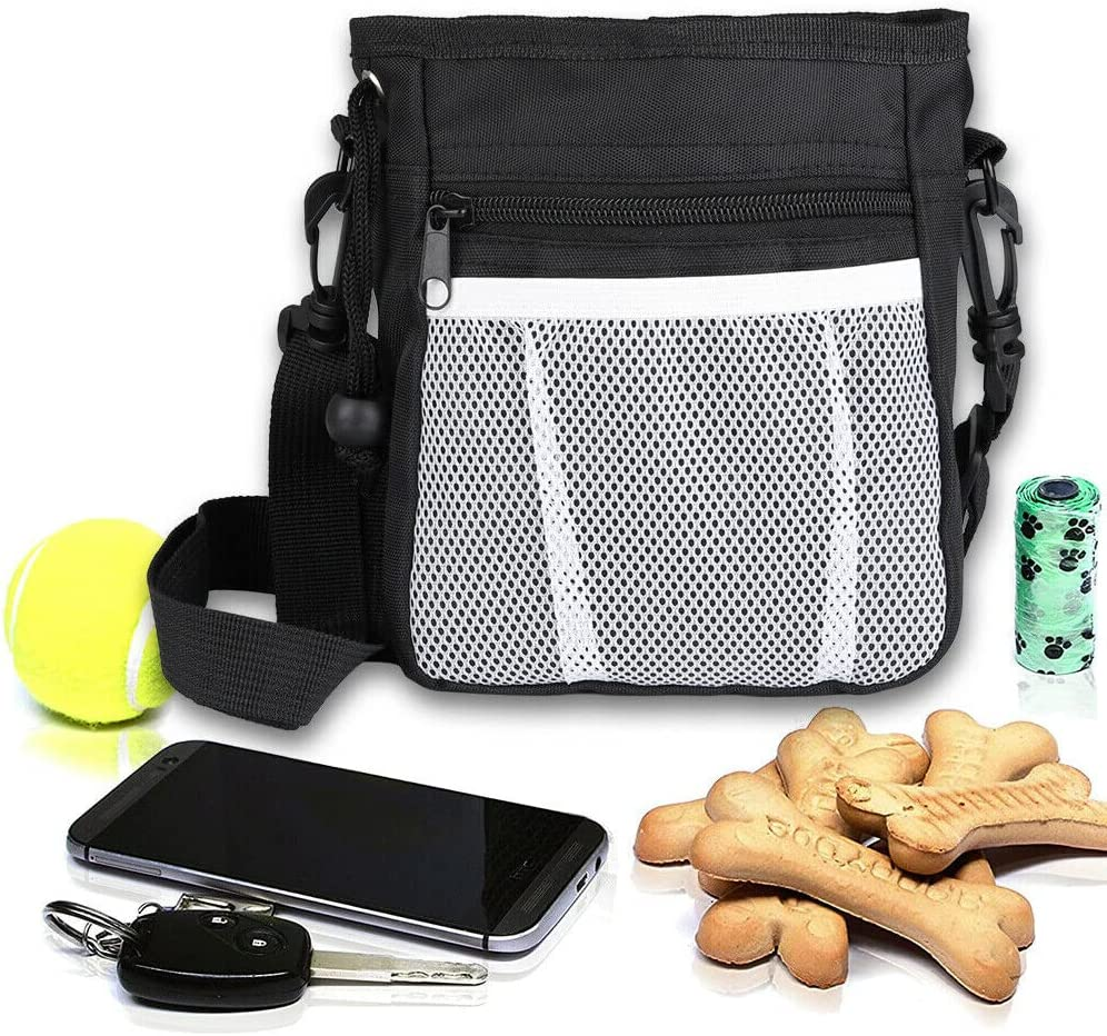 Dog Puppy Outdoor Training Snack Obedience Food Bag Pet Treat Waist Belt Pouch (Grey) image number 5