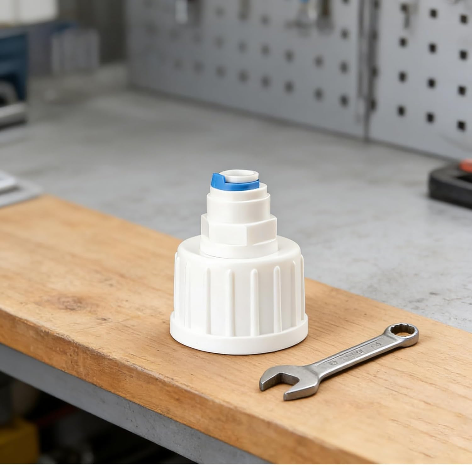 Yxvyxymyxxg 2-Pack 3/4In BSP to 1/4In Pushfit Water Hose Connector - Adapter for Refrigerator Water Filter & Plumbing System