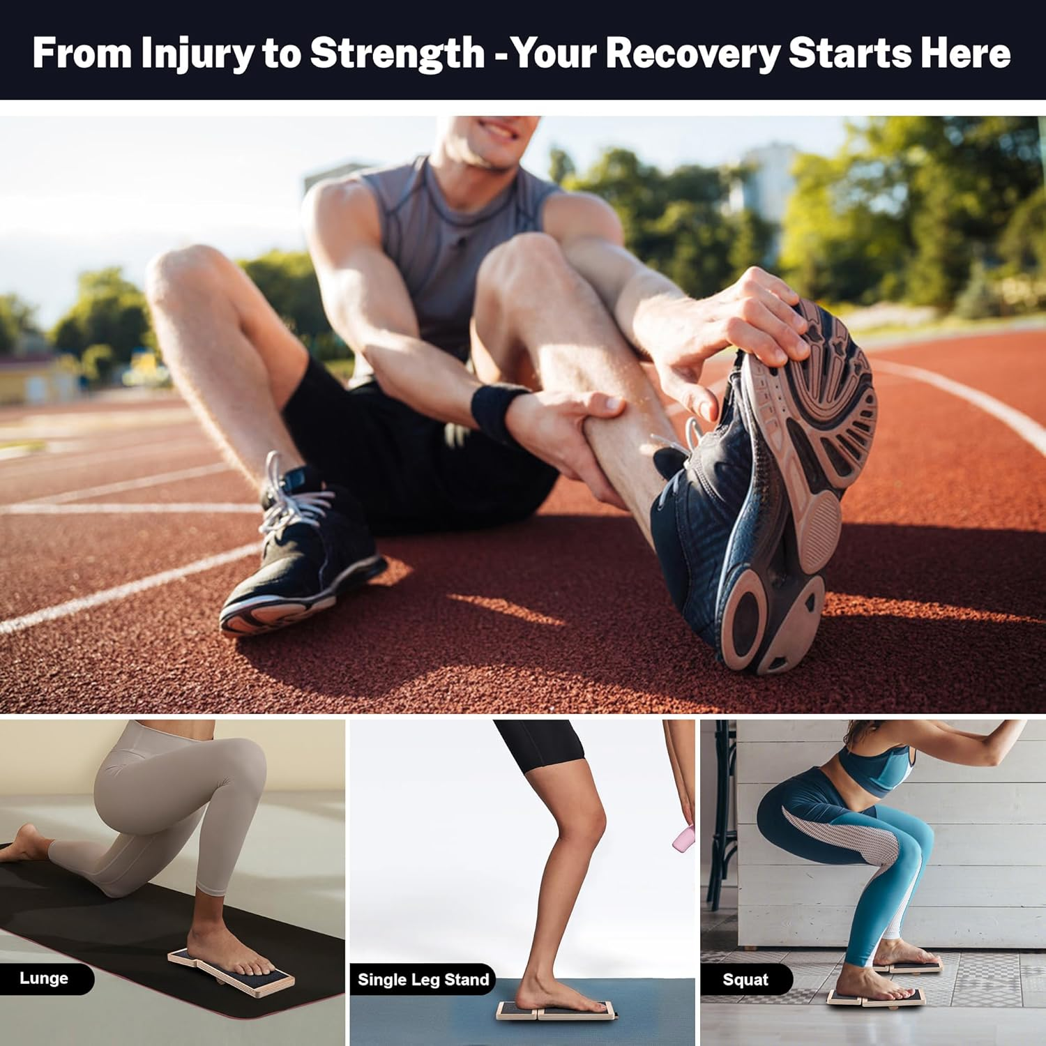 Adjustable Ankle Balance Board with 2 Sidekick Ankle Boards and 6 Balance Bars, Versatile Ankle Strengthener for Stability, Rehab & Pain Relief image number 3