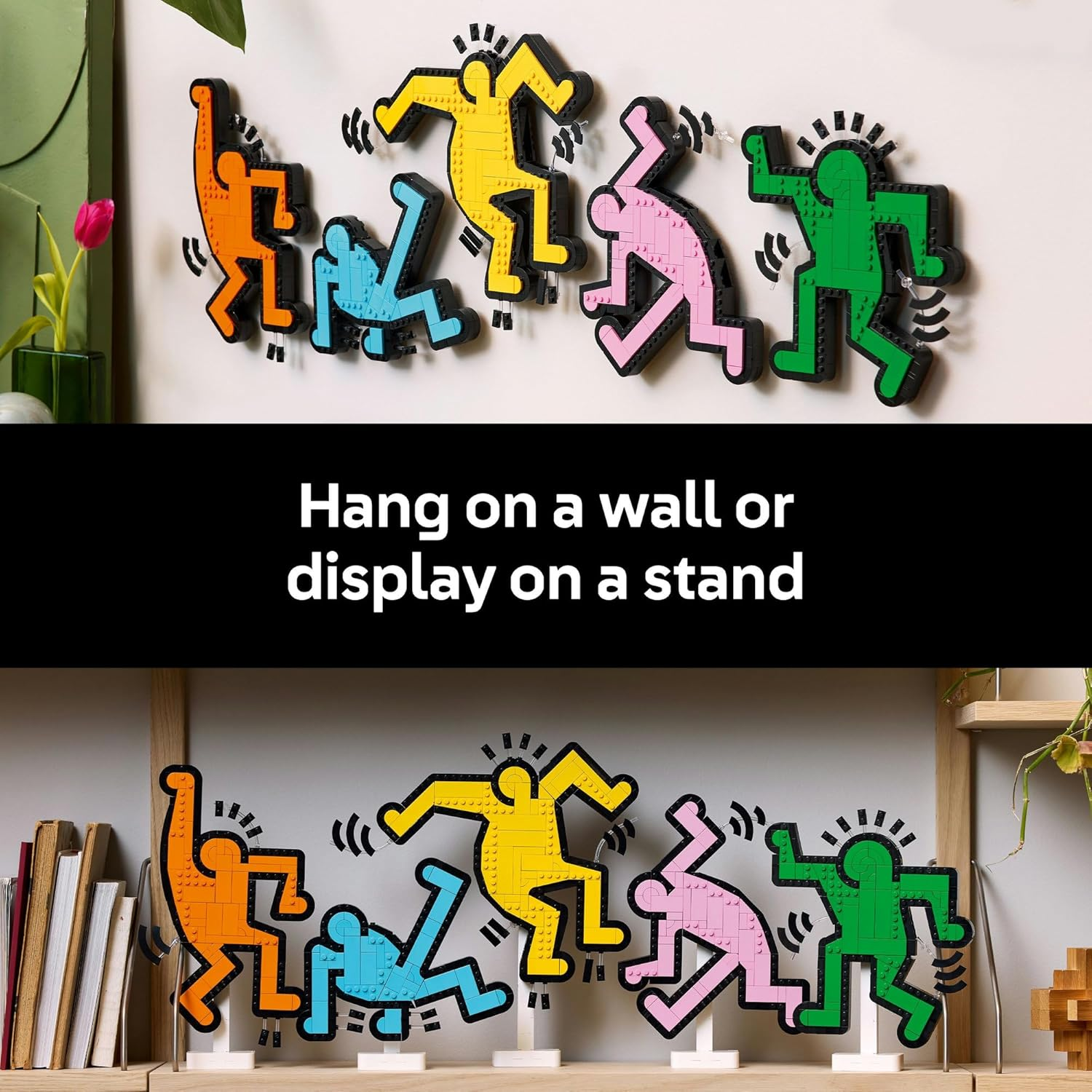 LEGO&reg; Art Keith Haring &ndash; Dancing Figures 31216 Living Room Decor, Building Set for Adults, Wall Artwork, Toys Idea for Men, Women and Any Artists Who Love a Creative Activity image number 4