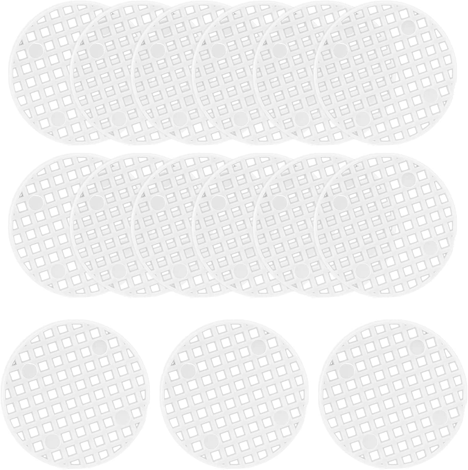 Bivethoi 100Pcs Plant Pot Mesh Screen, Black, 1.8" (45Mm), Garden, Aeration, Round, Both Indoor/Outdoor, Planter, Polyethylene (PE), Insert, Pot, Plant Pot Screen