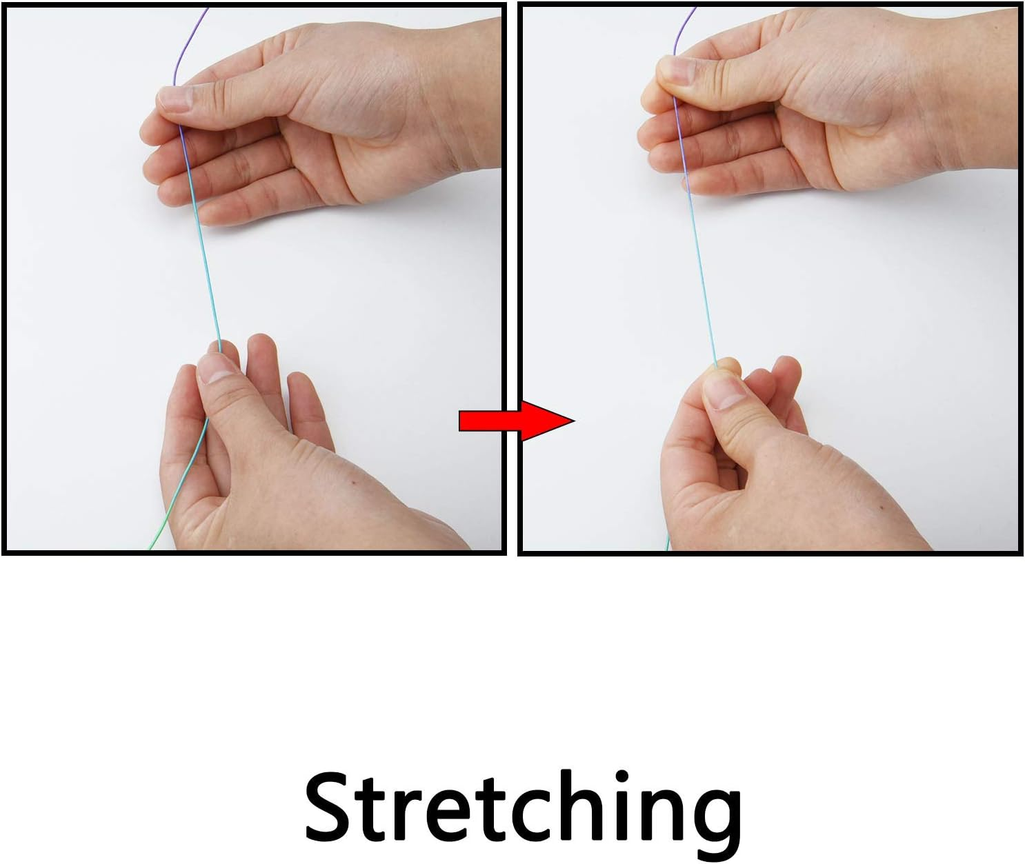 Sunmns 1Mm Elastic Cord Beads Stretch String for Jewelry Bracelet Making, Rainbow 100 M image number 1