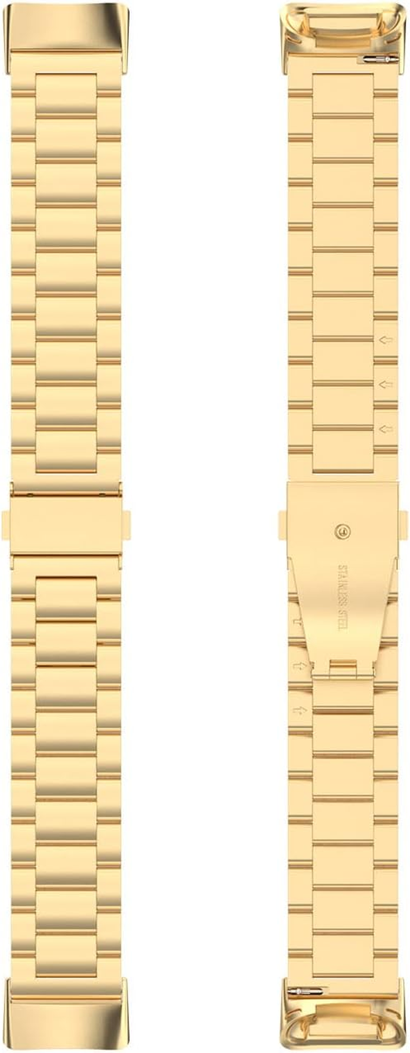 For Fitbit Charge 6 Band/Fitbit Charge 5 Band Women Men,Metal Stainless Steel Strap Replacement Wristbands image number 4