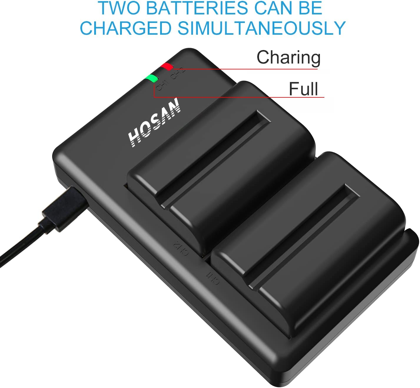 HTYCSCZ NP-FM500H Battery (2 Pack) and Dual USB Charger Kit for Sony Alpha A58/A57/A65/A77/A99/A900/A700/A580/A560/A550/A850 SLT A99 II TR917 image number 2