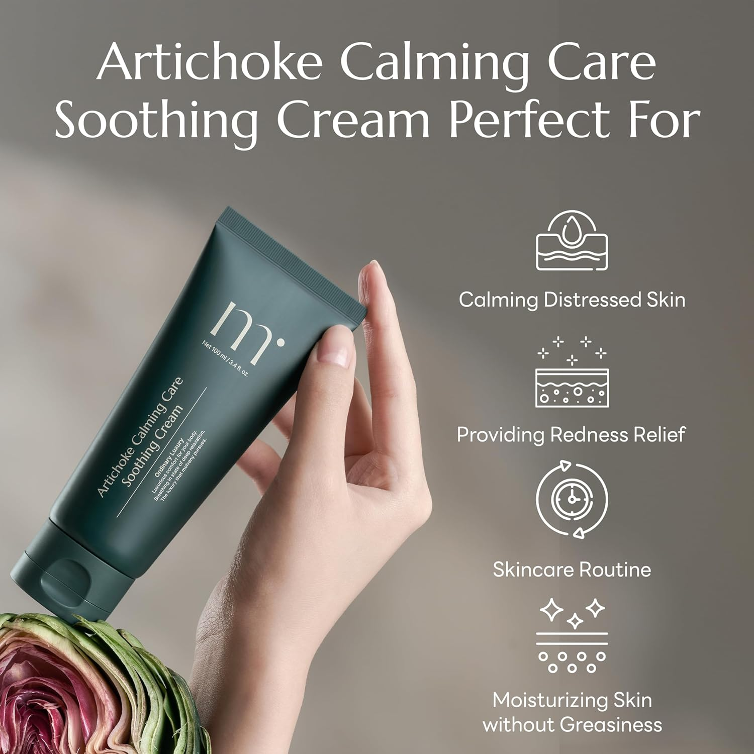 Molvany Artichoke Calming Care Soothing Cream 100Ml image number 4