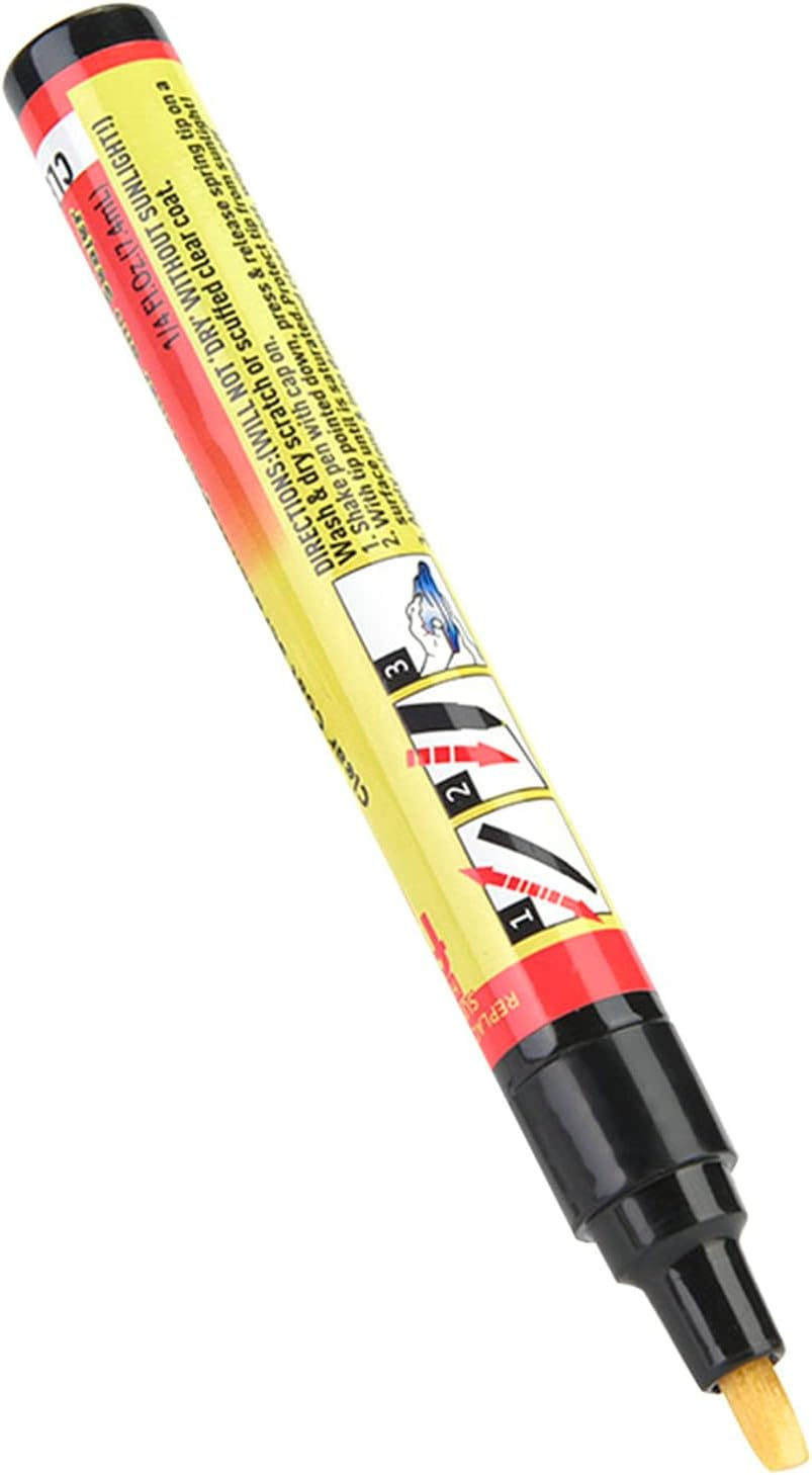 Black Scratch Repair Paint Pen, Car Wheel Touch up Quick Fix, Clear Coat Applicator, Automotive Scratch Remover Paint Pen with Two Tips for Rims, Wheels, and Motorcycles image number 1