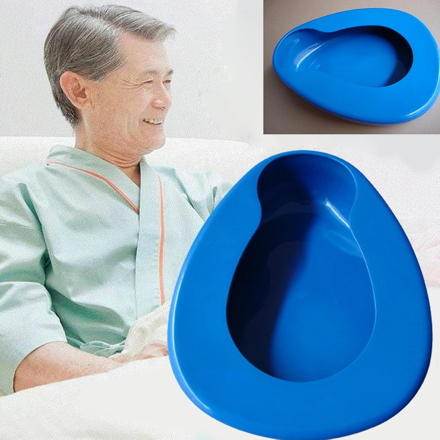 Smooth Contoured Bedpan Seat Urinal for Bedridden Patient Easy to Clean image number 6