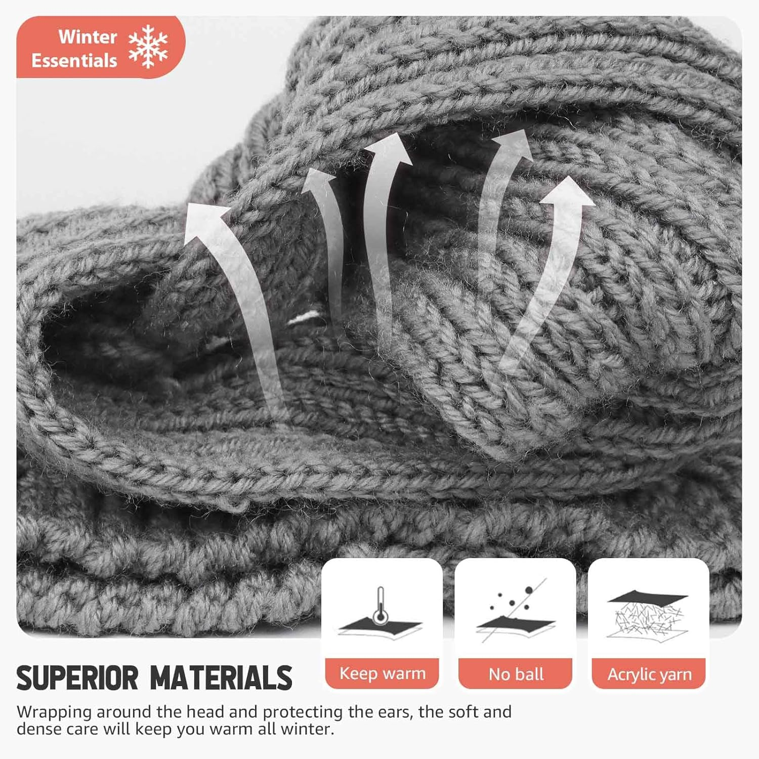 Kavya 4 Winter Headband B image number 4