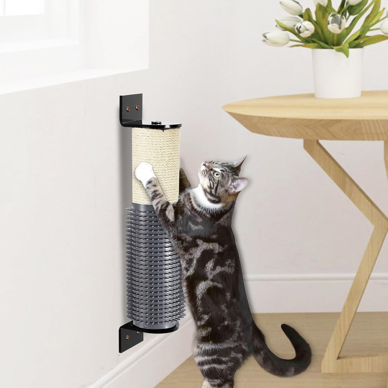 Cat Scratching Post Replacement,Natural Sisal Heavy-Duty Replacement Cat Scratching Post - Wear-Resistant Pet Accessories for Home Apartment Living Room Bedroom Playroom image number 3