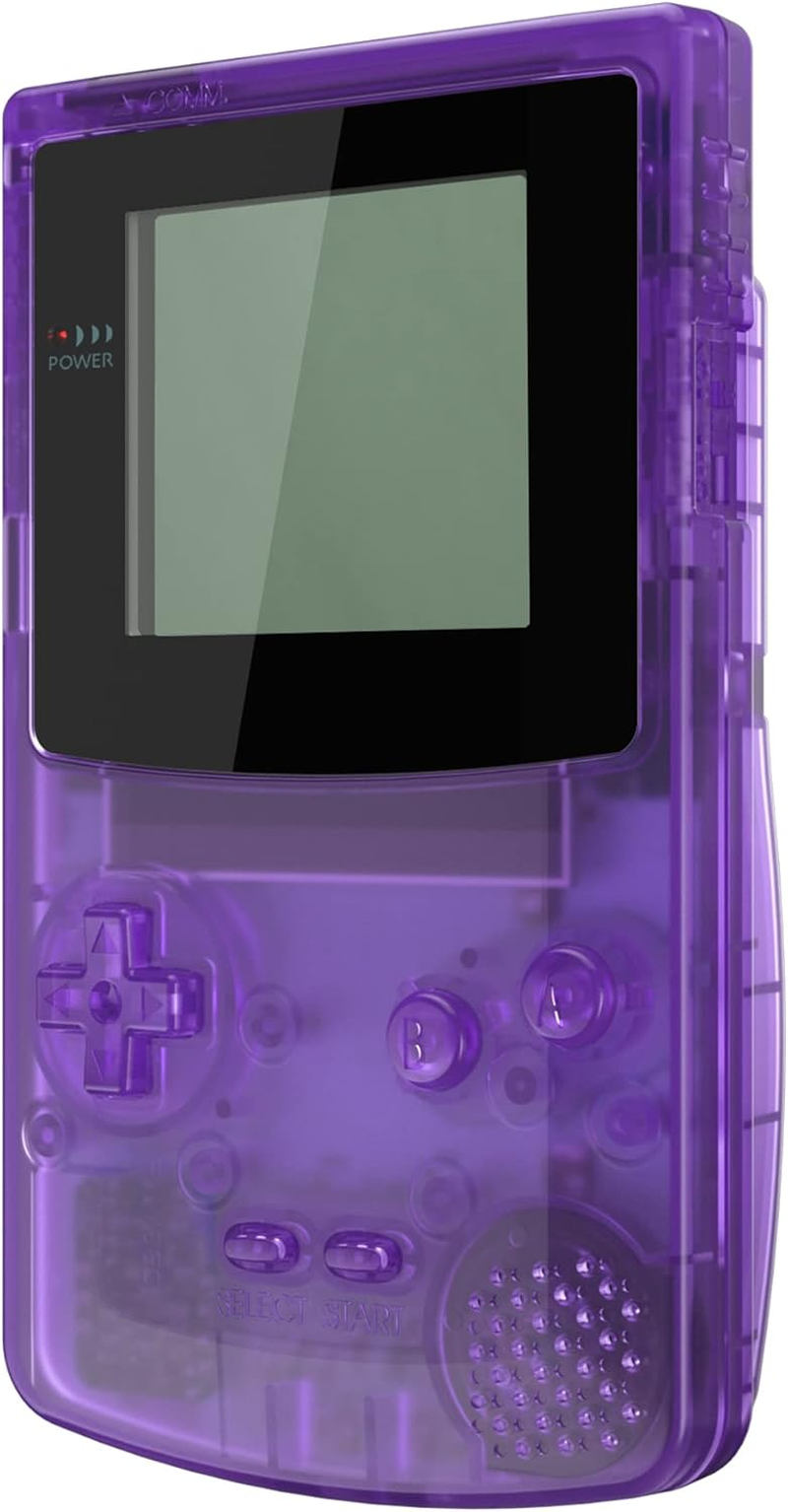IPS Ready Upgraded Extremerate Clear Atomic Purple Replacement Shell Full Housing Cover Buttons for Gameboy Color &ndash; Fit for GBC OSD IPS & Regular IPS & Standard LCD &ndash; Console & IPS Screen NOT Included image number 2